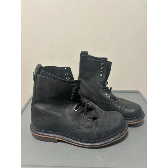 Dr. Martens Pier Polished Wyoming Hi Suede 100% Leather Work Lace Up Boots Men\'s main image 7